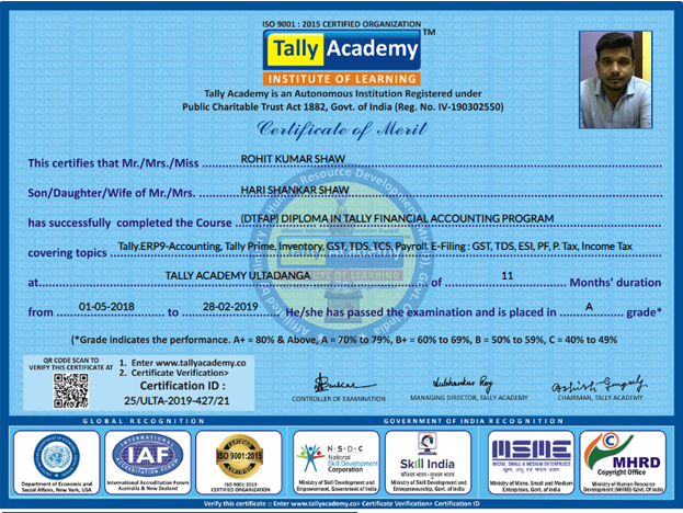 Tally with GST Training Center in Baranagar